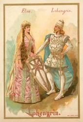 Elsa und Lohengrin, aus Richard Wagners Oper Lohengrin